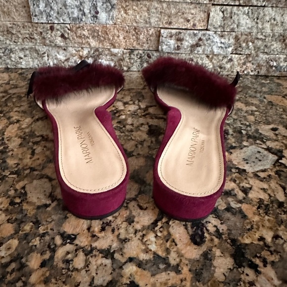 MARION PARKE
Velvet Feather Trim Sandals - Picture 8 of 8